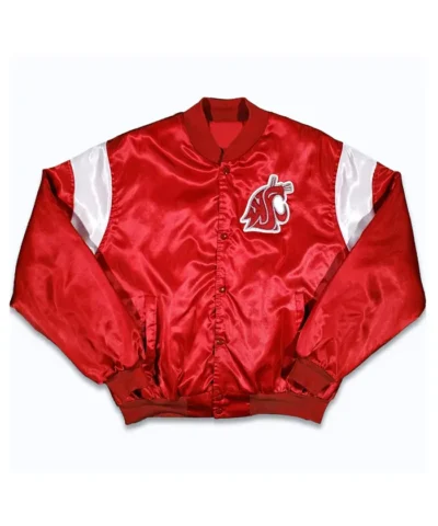 80’s Washington State Cougars Red Bomber Jacket