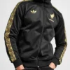 Adidas Mexico Black and Gold Full-Zip Jacket
