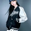 Pro-Baseball-2026-Aespa-Karina-New-York-Varsity-Jacket-Closeup