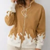 Alchemist Ling Flame Zip Brown Hoodie Buy Now