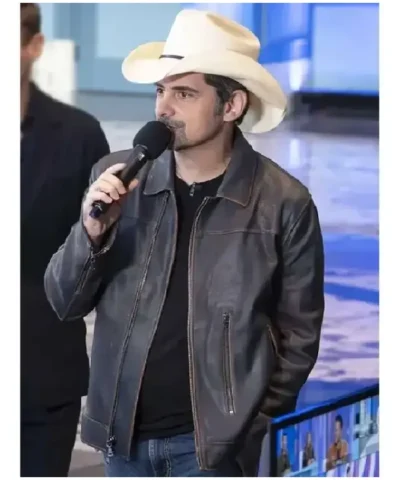 American Idol Brad Paisley S24 Leather Jacket