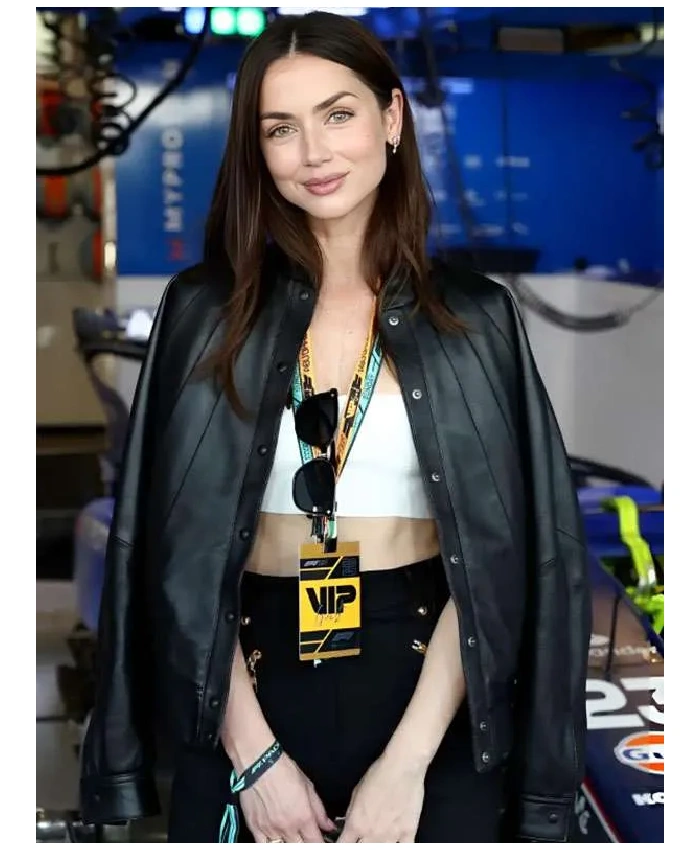 Ana de Armas F1 Grand Prix Leather Jacket