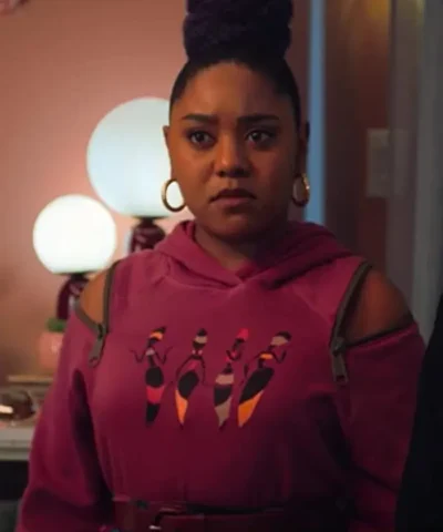 Anjelika Washington Tall Girl Fareeda Marks Purple Hoodie