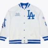 Arctic White La Dodgers Lightweight Satin Jackt