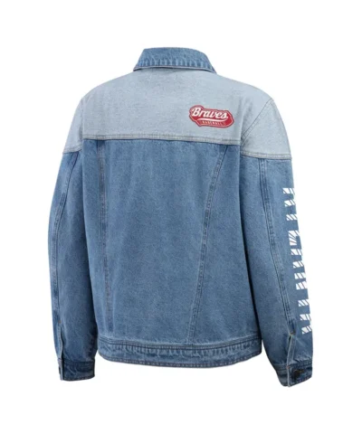 Atlanta Braves Erin Andrews Full-Button Denim Jacket