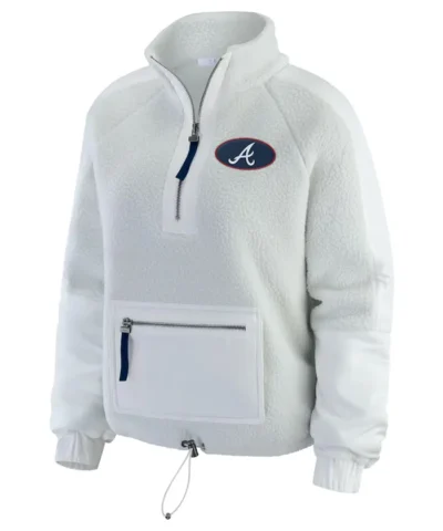 Atlanta Braves Erin Andrews Gray Polar Jacket