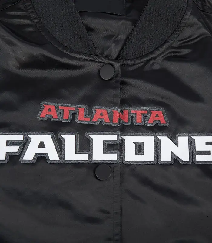 Atlanta Falcons Classic Blck Satin Jacket