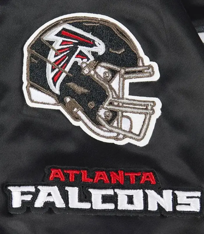 Atlanta Falcons Classic Black Satin Jacket