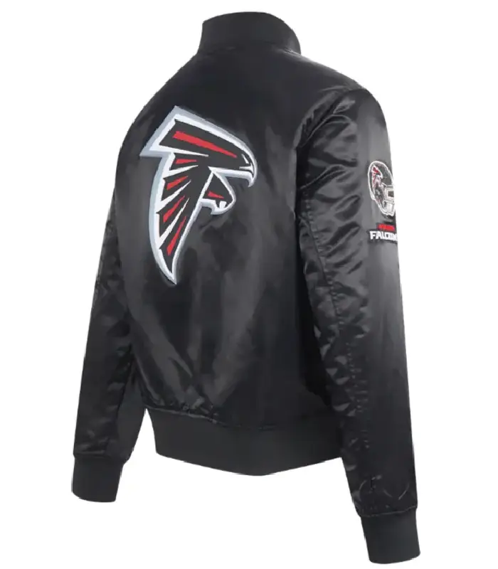Atlanta Falcons Classic Black Satin Jackt