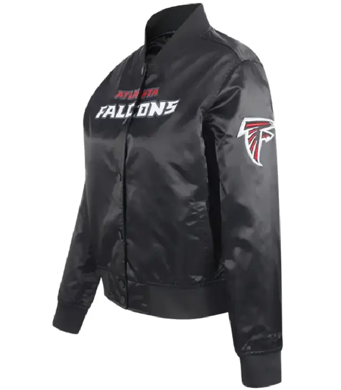 Atlanta Falcons Classic Black Satin Jcket