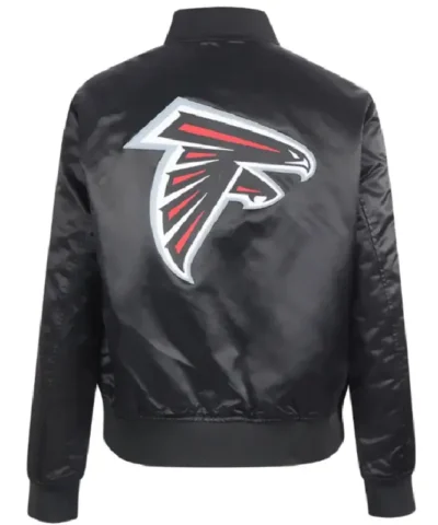 Atlanta Falcons Classic Black Satn Jacket