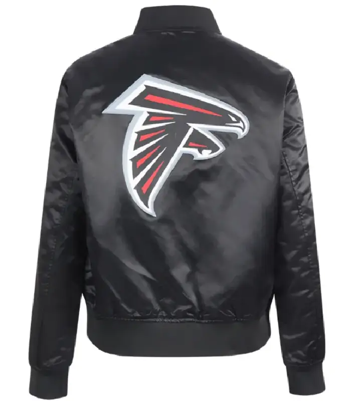 Atlanta Falcons Classic Black Satn Jacket