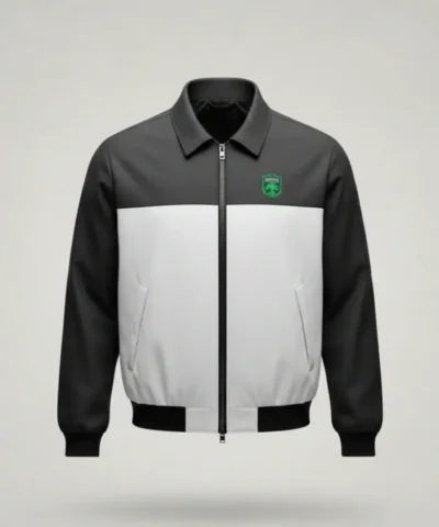 Austin FC Black And White Bomber Jacket