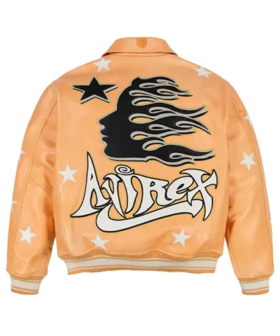 Avirex x Hellstar Snap-Tap Orange Jacket