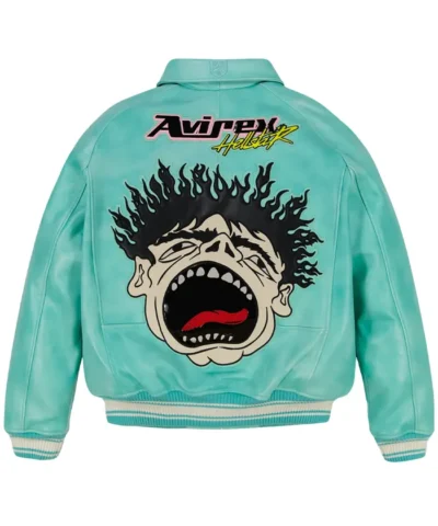 Avirex x Hellstar Snap-Tap Turquoise Jacket