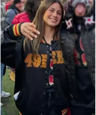 Azul Trujillo San Francisco 49ers Satin Jacket