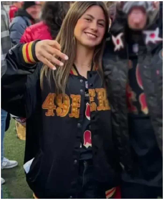 Azul Trujillo San Francisco 49ers Satin Jacket