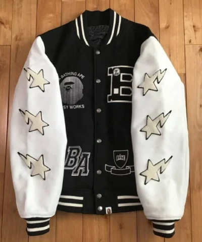 BAPE STA Sleeve Varsity Jacket