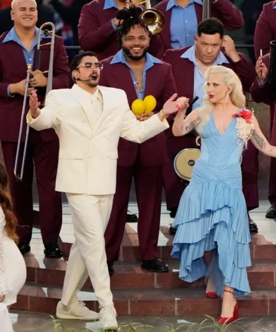 Bad Bunny Super Bowl LX White Blazer