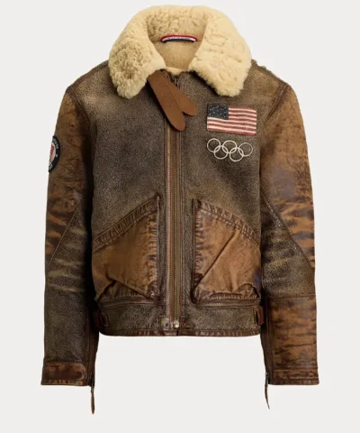 TEAM USA Maggie Rogers x Ralph Lauren Brown Jacket