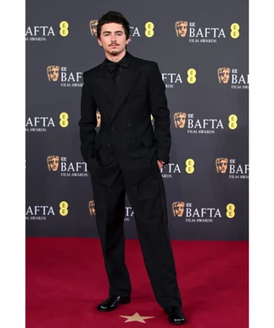 Bafta-Film-Awards-2026-Timothee-Chalamet-Black-Suit-For-Men