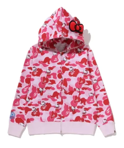 Bape Hello Kitty Pink Hoodie