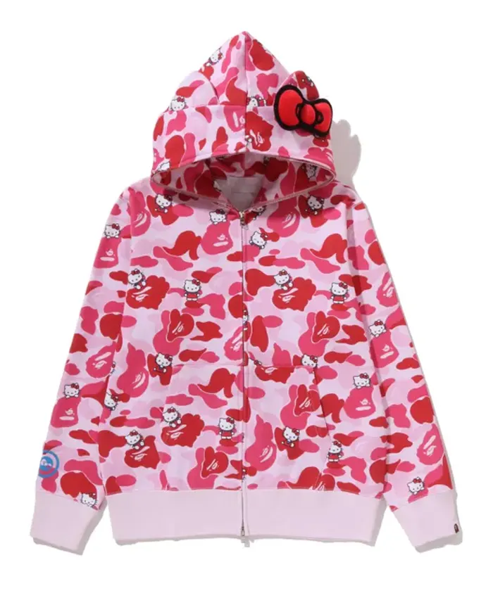 Bape Hello Kitty Pink Hoodie
