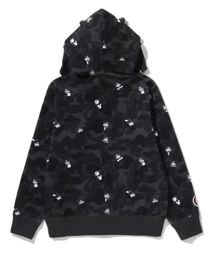 Bape x Sanrio Hello Kitty and Kuromi Black Hoodie