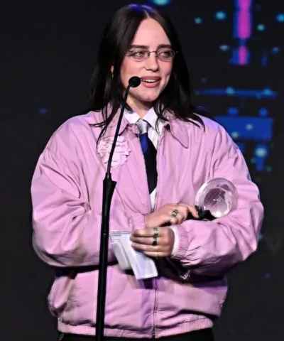 Beloved Community Awards 2026 Billie Eilish Pink Bomber Jacket