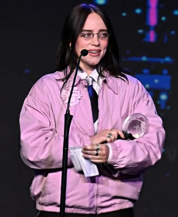 Beloved Community Awards 2026 Billie Eilish Pink Bomber Jacket
