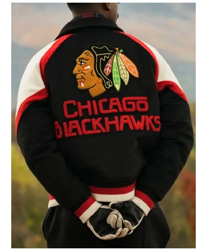 Blackhawks Centennial Season Varsity Jacket