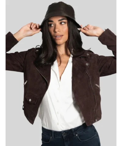 Bod And Christensen Brown Suede Jacket