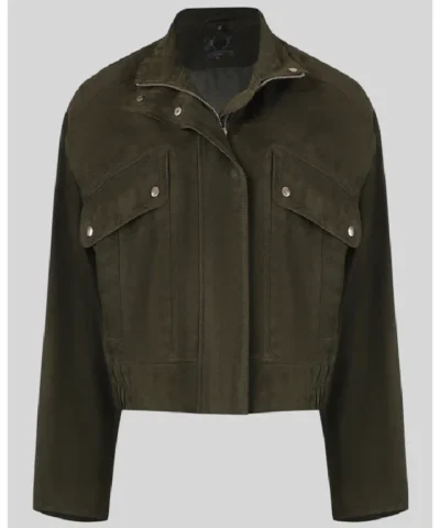 Bod And Christensen Green Suede Jacket