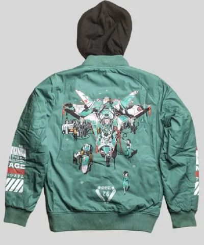 Boomslank x M.RAGE Arsenal Green Bomber Jacket
