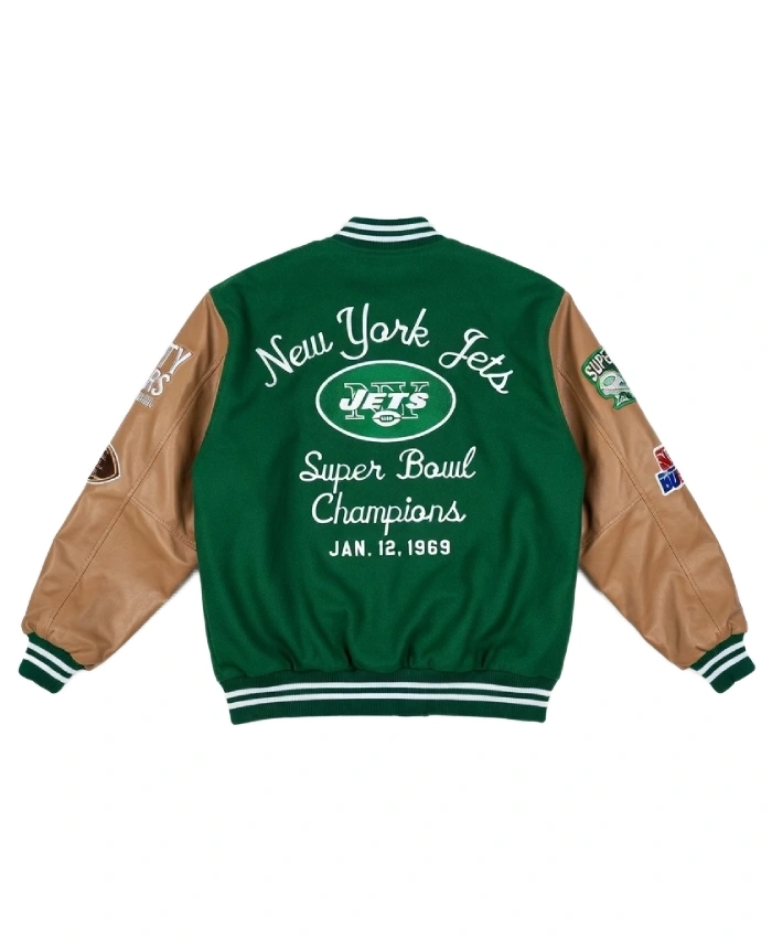 Bowl 1969 New York Jets vs Baltimore Colts Varsity Jacket