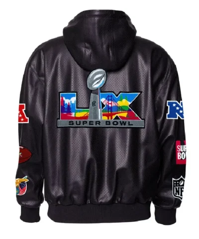 Bowl 2026 Vegan Leather Hooded Jacket