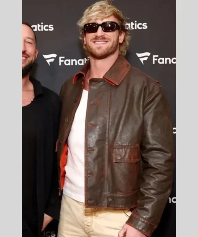 Alternative view of Super Bowl LX Logan Paul Leather Jacket