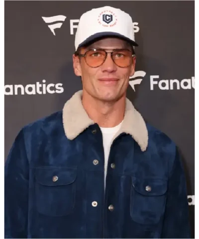 Alternative view of Tom Brady Super Bowl 2026 Blue Jacket