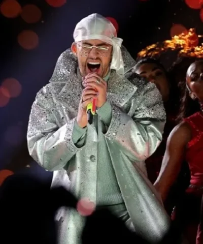 Alternative view of Bad Bunny Silver Embellished Coat