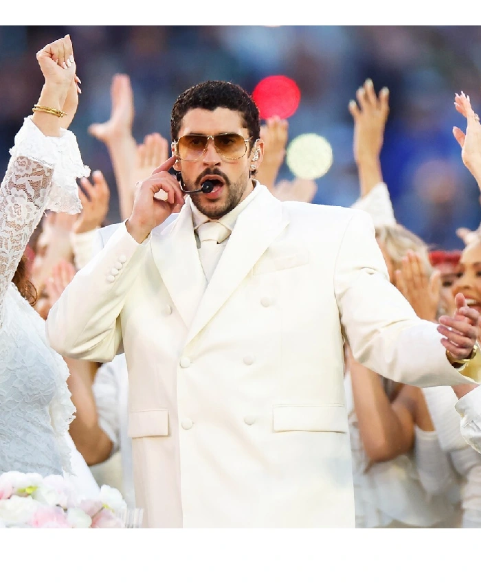 Bunny Super Bowl LX White Blazer