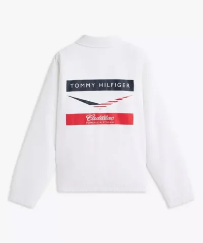 Cadillac Formula 1 Team 2026 Season Unisex White Coach Jacket