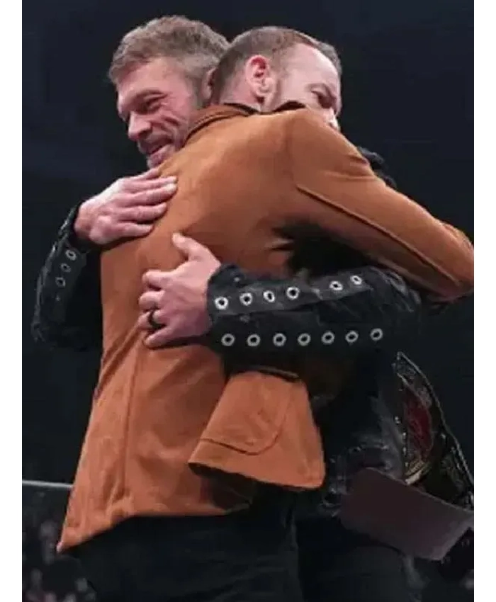 Cage AEW Dynamite Suede Leather Blazer