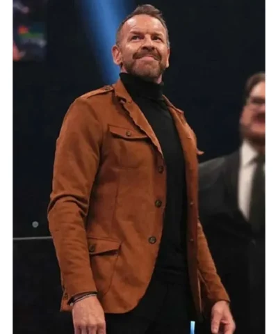 Cage AEW Dynamite Suede Leather Blazer