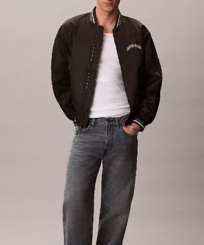 Calvin Klein Varsity Logo Bomber Jacket
