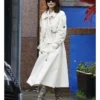 Camila Mendes Cream Trench Coat