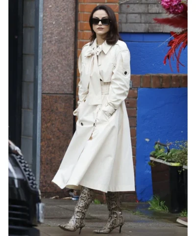 Camila Mendes Cream Trench Coat