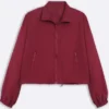 Carolyn Parachute Cropped Purple Jacket