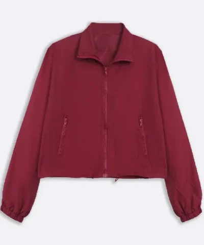 Carolyn Parachute Cropped Purple Jacket