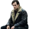Cavill Highlander Shearling Leather Coat