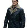 Cavill Highlander Shearling Leather Coat